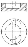 Mahle Kolben FüR Mercedes Agl Hpn Unimog Tata Lp Lpk Lpo Lps 72-19 3440302217