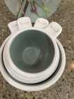 Pfaltzgraff Naturewood Ceramic Dry Measuring Cups Set Floral White/Green 4pc — photo 6