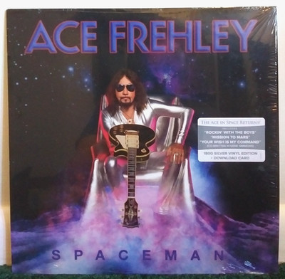 (KISS) Ace Frehley   Spaceman Silver Vinyl 2018 LP, 180gram - eOne - Rock