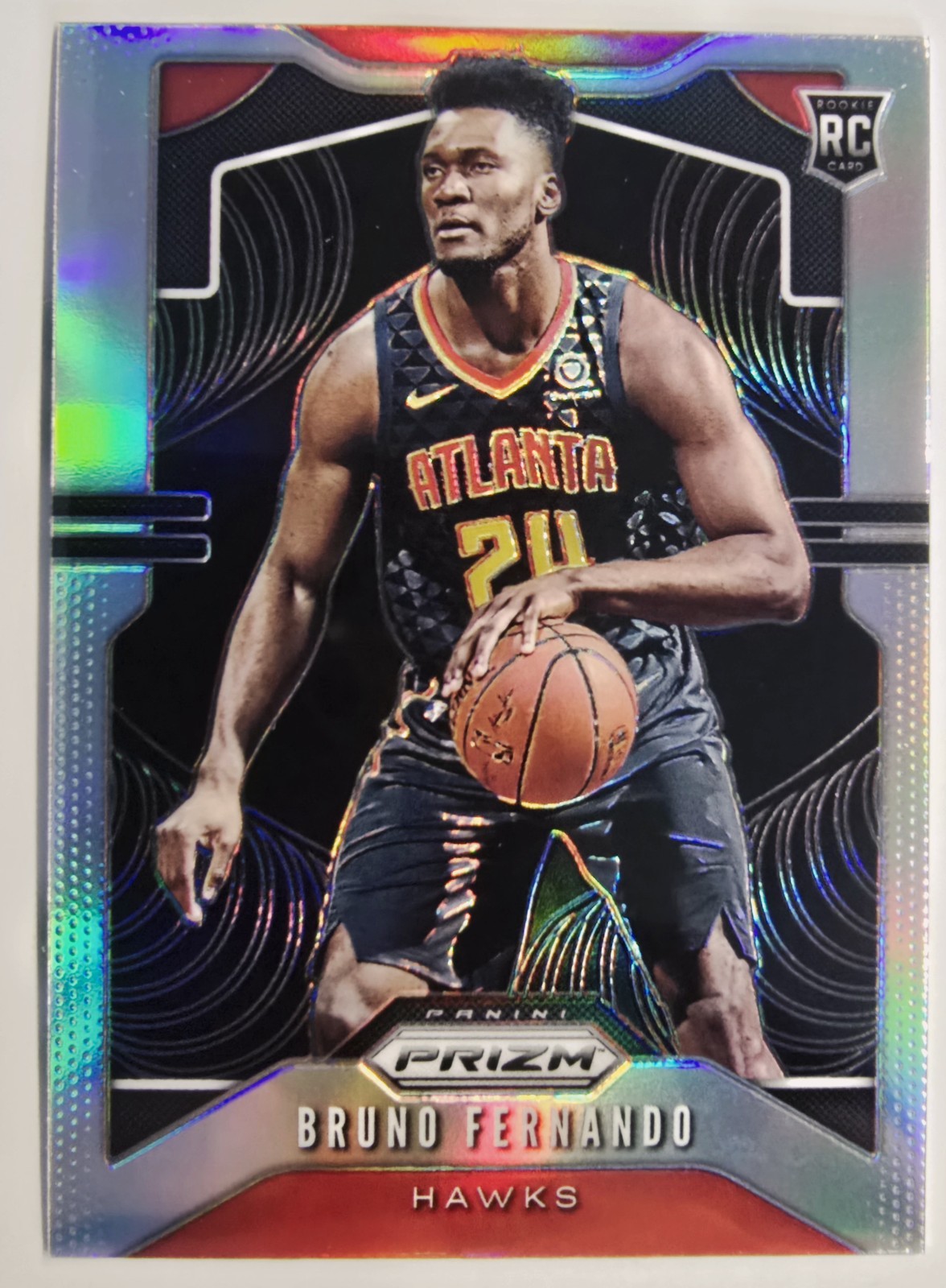 2019-20 Prizm Bruno Fernando Silver Rookie RC #277 Hawks 🔴✨️
