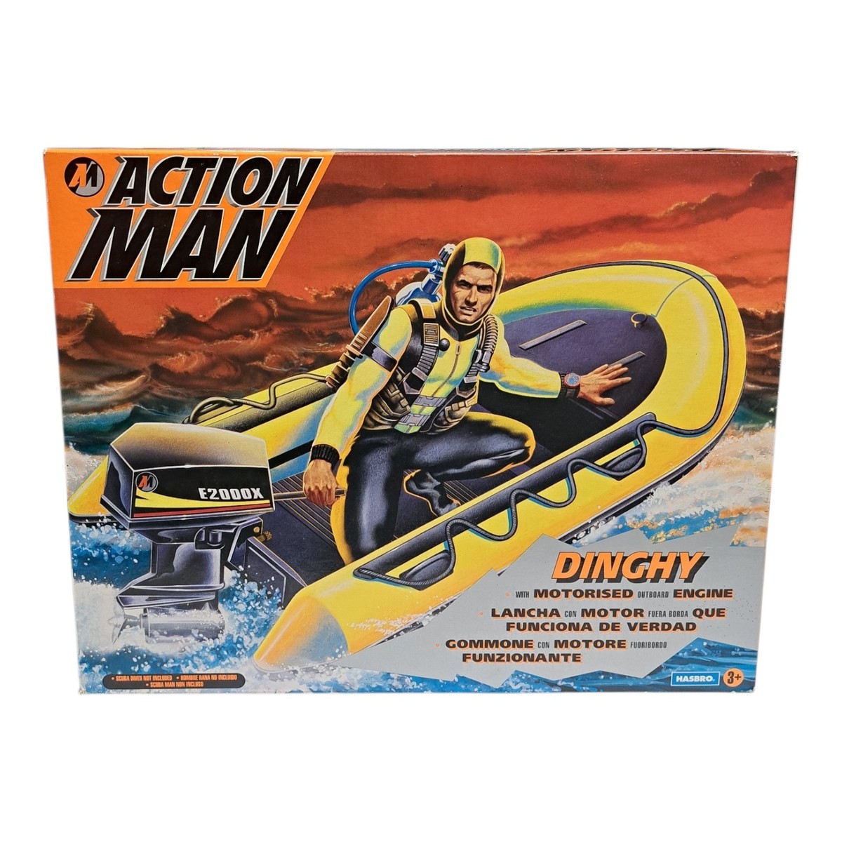 Hasbro Action Man 1/6th Scale Dingy Mission Raft Motorized Rare