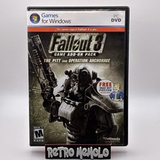 Fallout 3 Game Add-On Pack: The Pitt and Operation: Anchorage PC, 2009 W/ Poster