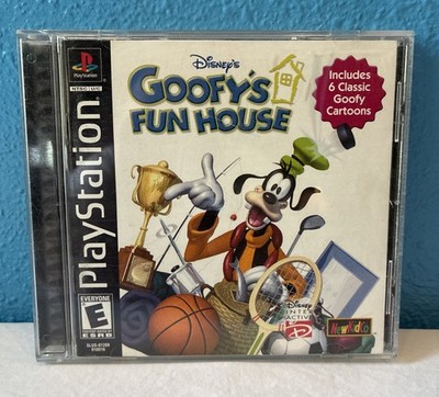 Disney's Goofy's Fun House (Sony PlayStation 1, 2001) Tested Cib Reg Card