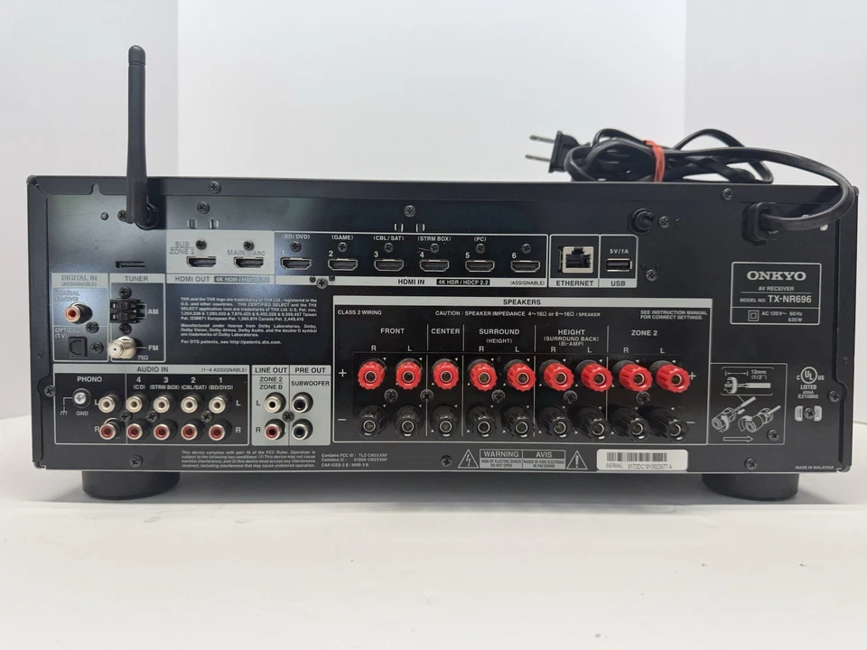 Onkyo Black HDMI Bluetooth AV Receiver - Image 3 of 4