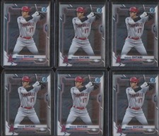 2021 Bowman Chrome Baseball (x6 LOT) SHOHEI OHTANI #27 Base LA Angels JA613