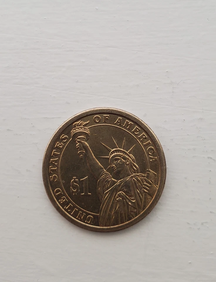 Moneda de un dólar de Estados Unidos George Washington 1er Presidente (1789-1797) rara Foto 2 de 2