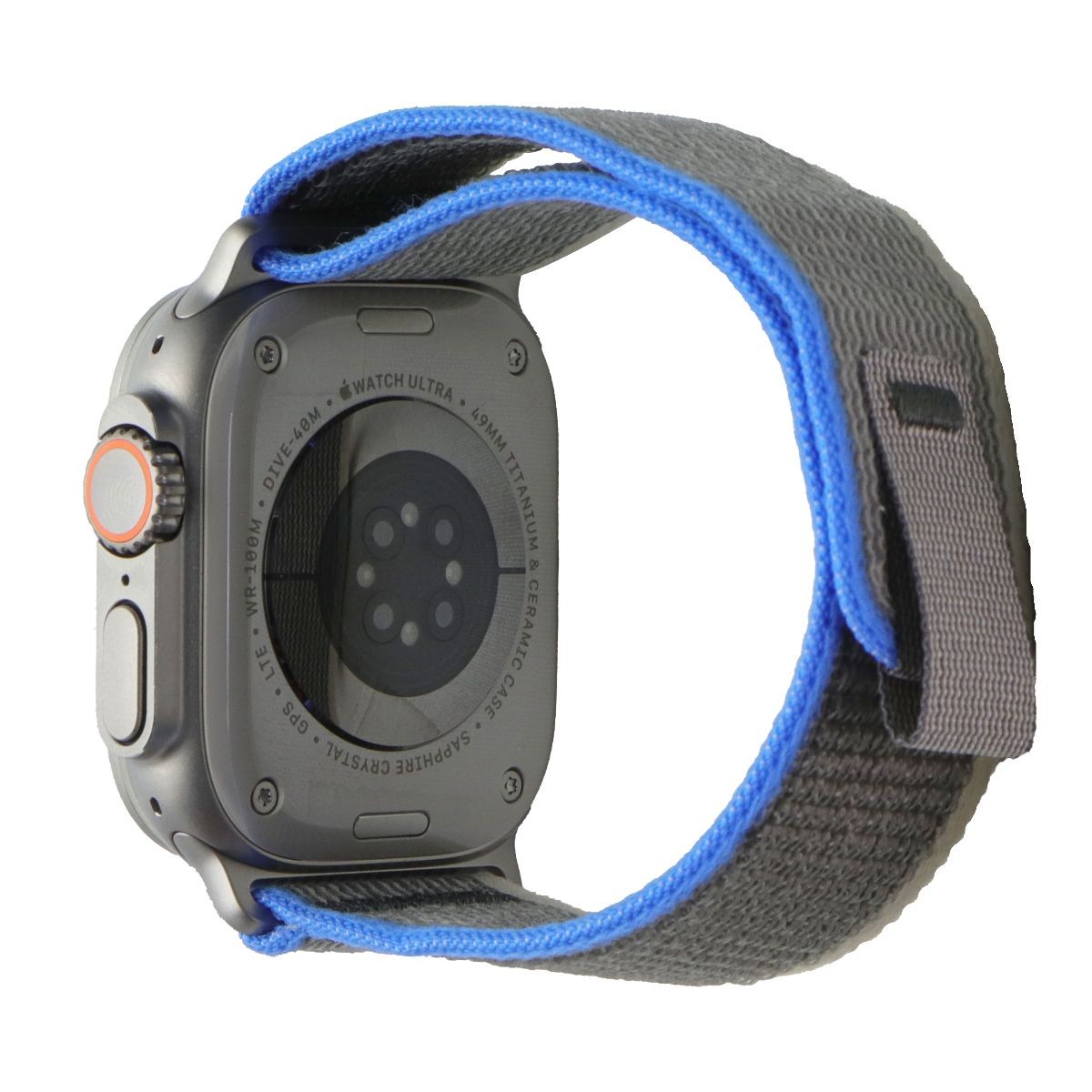 Apple Watch Ultra 49mm Titanium Case with Blue/Gray Trail Apple Watch Ultra 49mm Titanium Case with Blue/Gray Trail