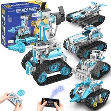5-in-1 Educational STEM Robot Kit for Kids 8-14, Remote APP Control