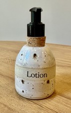Lotion Bottle  Pump - White Speckled