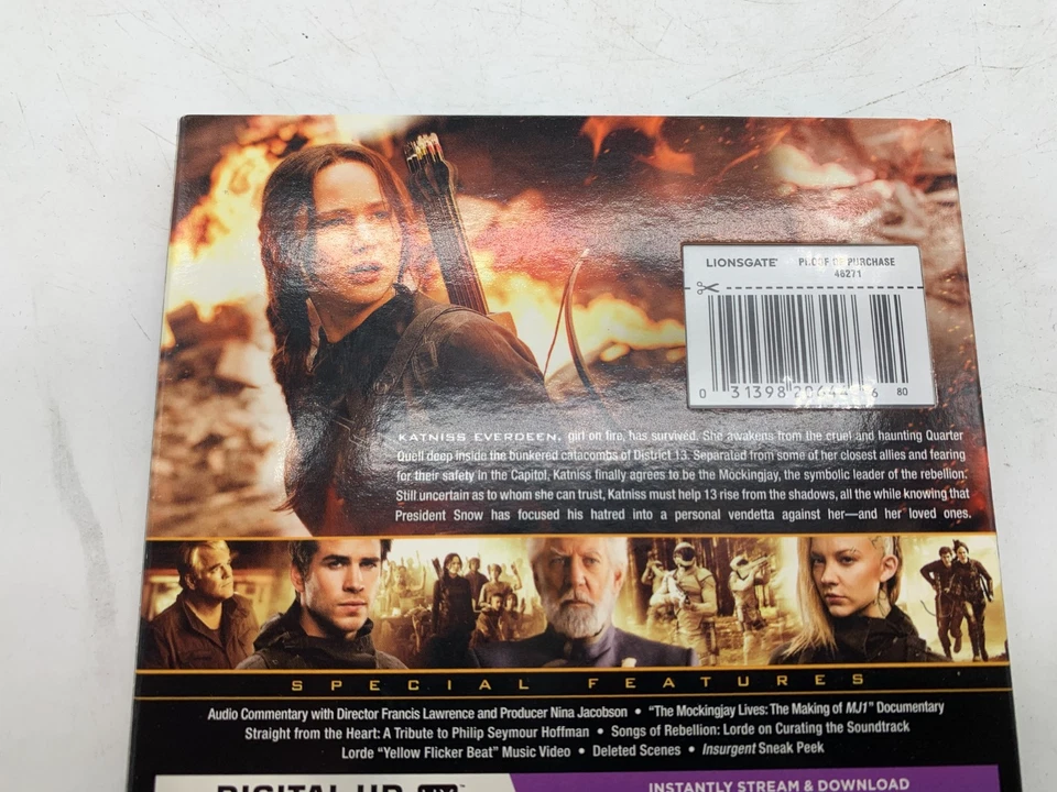 The Hunger Games: Mockingjay, Part 1 Blu-ray DVD 2014 - Image 3 of 4