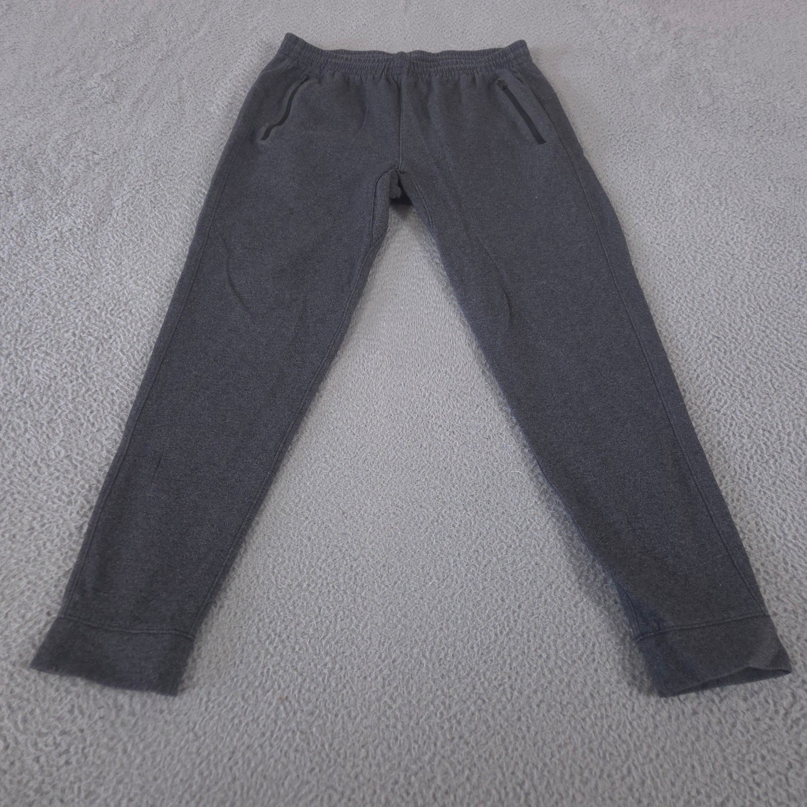 Old Navy Sweatpants Men L Gray Dynamic Fleece Joggers Tapered Leg Stretch Pocket