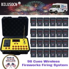 96Cues Fireworks Firing System Wireless Remote Sequential Fire US Stock FastShip