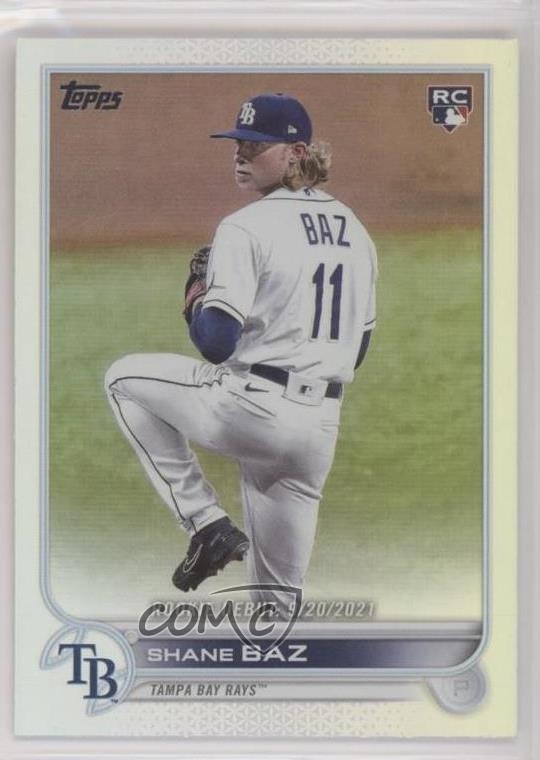 2022 Topps Update Rookie Debut Rainbow Foil Shane Baz #US240 Rookie RC 6u5