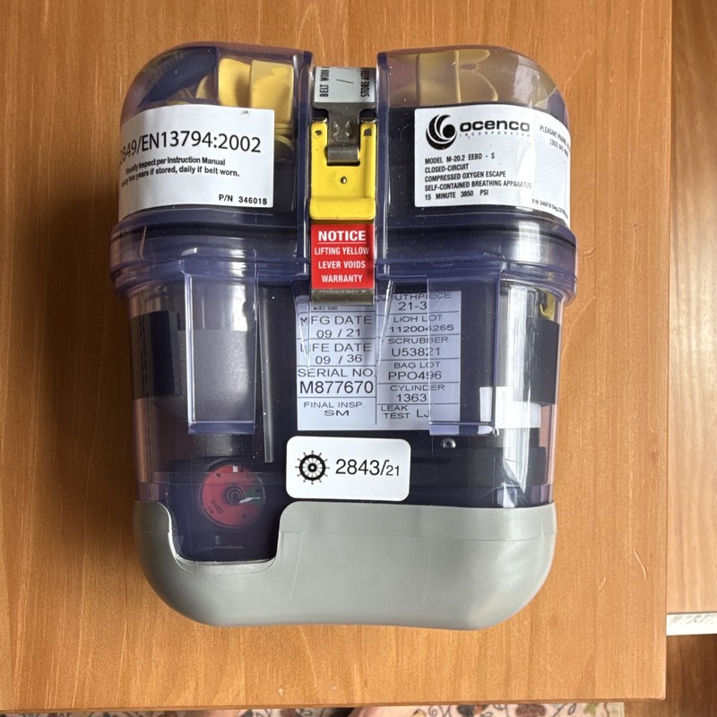 Ocenco M-20.2 Closed-Circuit Compressed Oxygen Escape Respirator