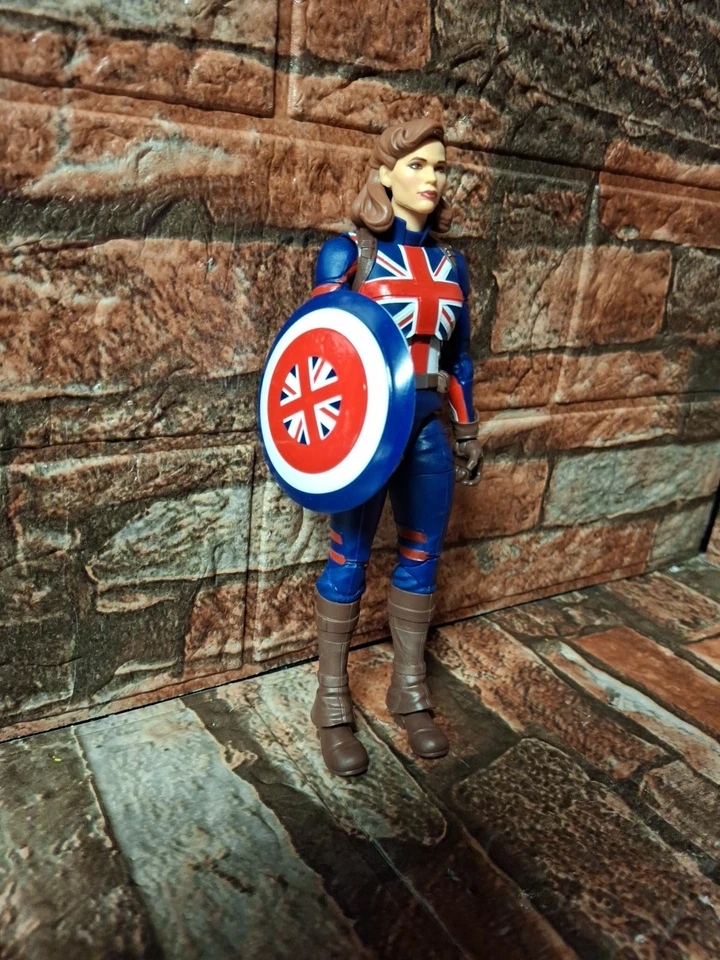 Figura de acción Hasbro Marvel Legends What If Watcher Series Captain Carter 6 pulgadas Foto 2 de 3