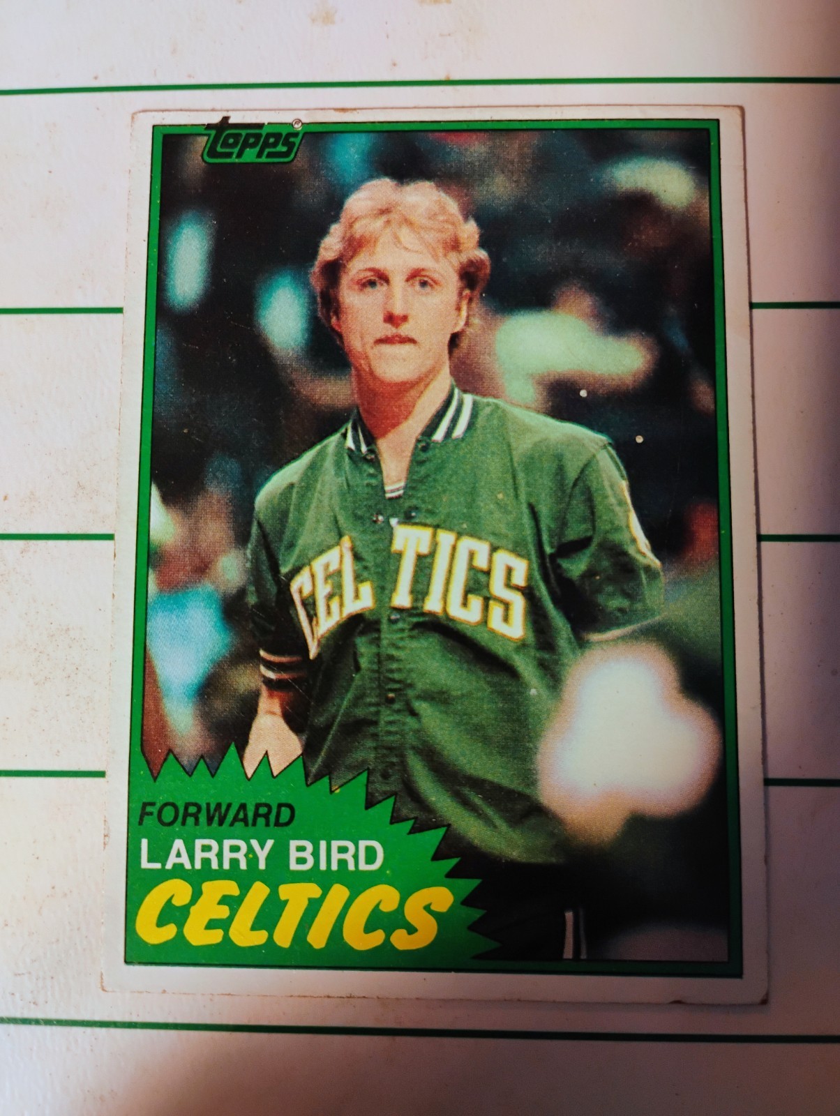 1981-82 Topps Basketball #4 Larry Bird Boston Celtics HOF Very-Good Condition