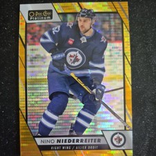 2023-24 O-Pee-Chee Platinum - Nino Niederreiter #74 Seismic Gold /50