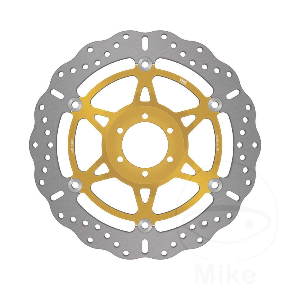EBC S/Steel Float Cont X Brake Disc (15) FRHS for Benelli TNT 1130 Titanium 2005 - Image 98