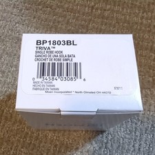 Moen BP1803BL Triva Single Robe Hook, modern minimalist - Matte Black