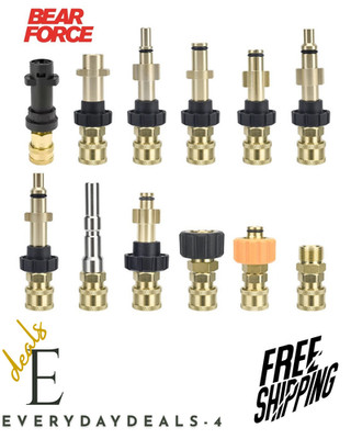 NEW Pressure Washer Quick Connector 1/4'' to Spray Gun Wand Lance Bayonet Adapter