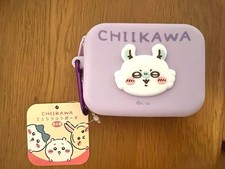 Chiikawa Mini Silicone Pouch Purple Character Bag Keychain Clip Toy Japan