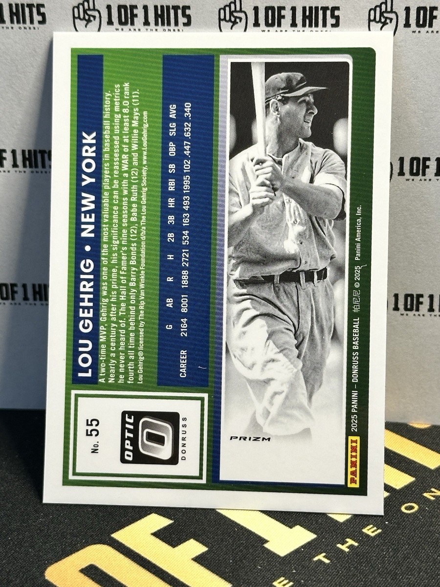 MLB Lou Gehrig  100枚限定 バットカード LOU GEHRIG, Yankees 100th Birthday card | Amyotrophic