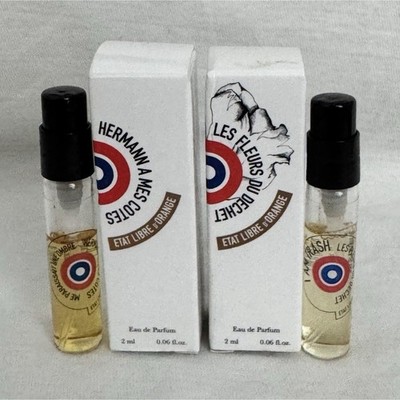 2 Etat Libre d Orange Eau de Parfum Sample Spray 2x2ml Hermann + Les Fleurs