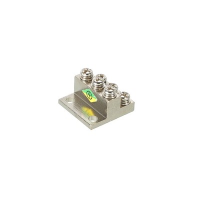 Terminal Grounding Bar Screw Copper Strip 6 Position for Electrical Distribution