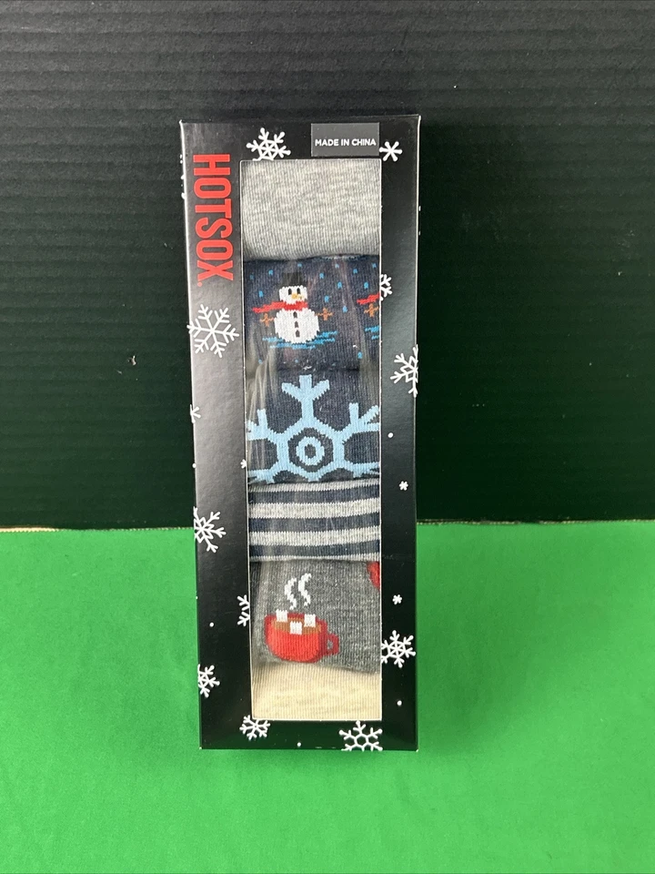 Paquete de 6 calcetines para mujer Hot Sox para perros muñeco de nieve Foto 3 de 4