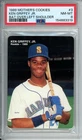 1989 MOTHER'S COOKIES KEN GRIFFEY JR. ROOKIE #3 BAT OVER LEFT SHOULDER PSA 8