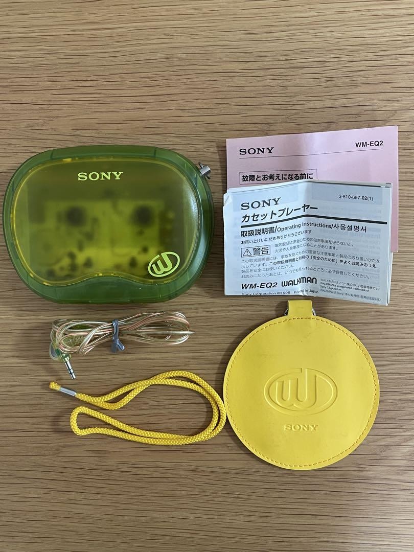 SONY WM-EQ2 カセットプレーヤー スケルトングリーン ソニー