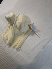 Dominique Juliette Corset 8950 Longline Bridal Bra Bustier 36 G Ivory NWT D18