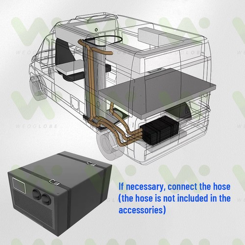 24V Electric Portable Air Conditioner 7000BTU RV Truck Camping Tent A/C Unit - Picture 6 of 9