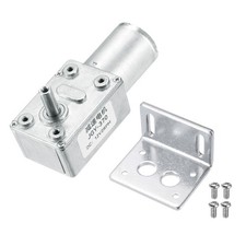 DC 12V 2 RPM Worm Geared Motor 6mm D Shape Sh...