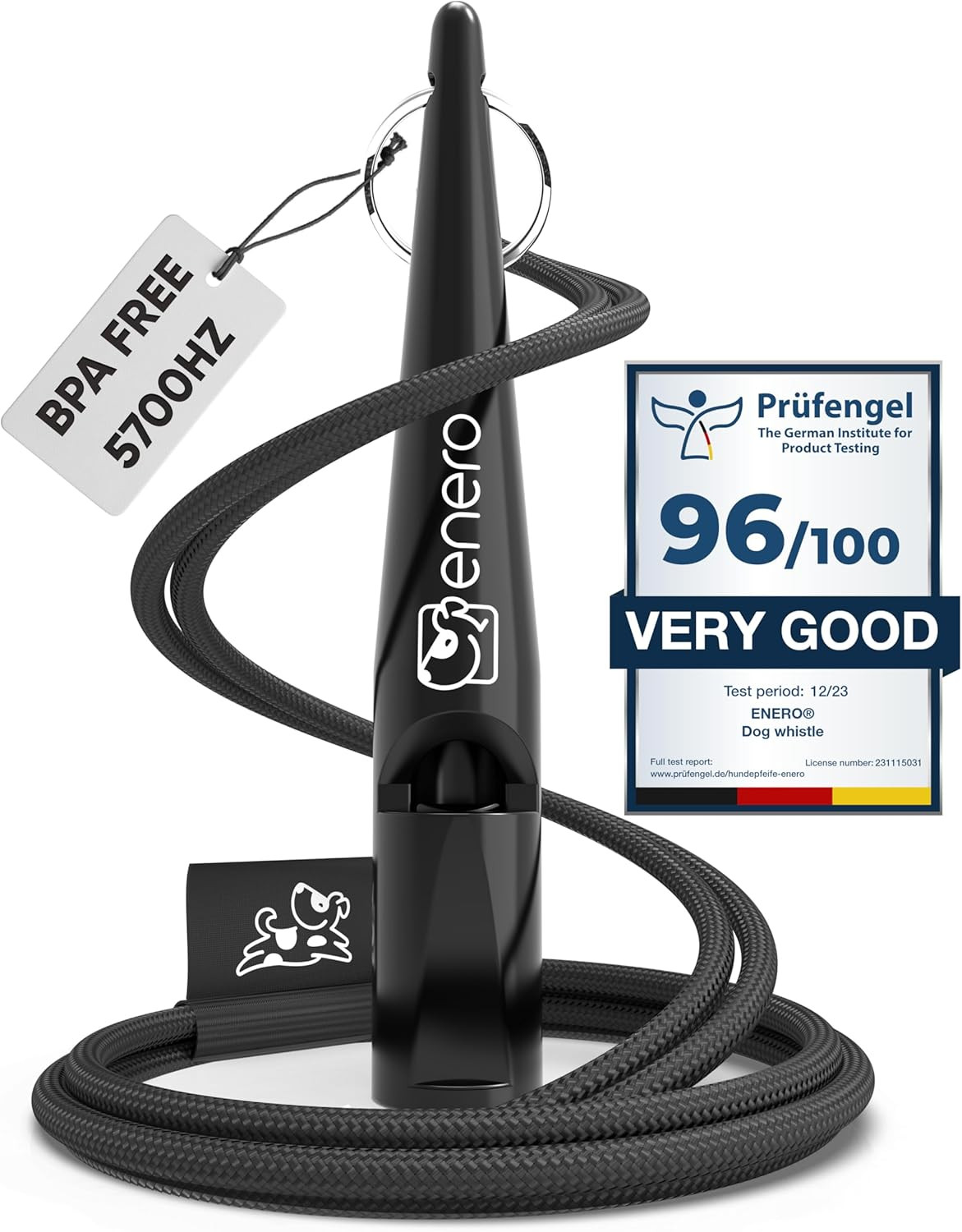 ® Fischietto per Cani Con Pratica Fascetta - Cani Accessori - Con Frequenza Stan