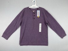 Cat  Jack Boy's Long Sleeve Relaxed Fit Shirt Plum Purple Size MEDIUM 8 