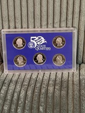 2008 Proof Set Of 5 State Quarters Oklahoma New Mexico Arizona Alaska Hawaii