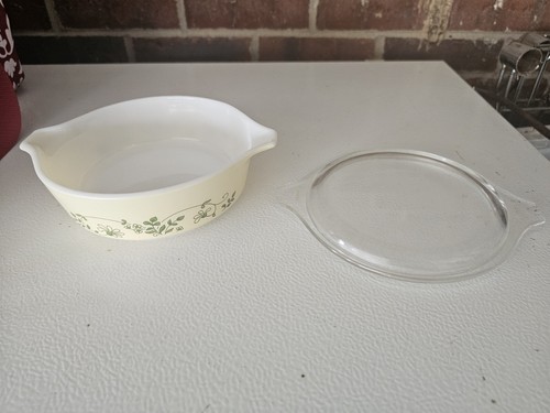 Vintage Pyrex Shenandoah Casserole Dish 471-B 500ml with lid - Picture 3 of 3