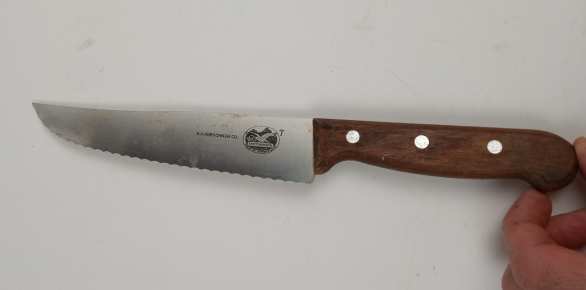 R.H. FORSCHNER CO Victorinox Vintage Kitchen Knife Wood Handle SS