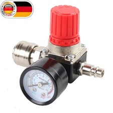 1/4" Druckminderer Druckluft Kompressor Regler Manometer 0-12bar Schnellkupplung