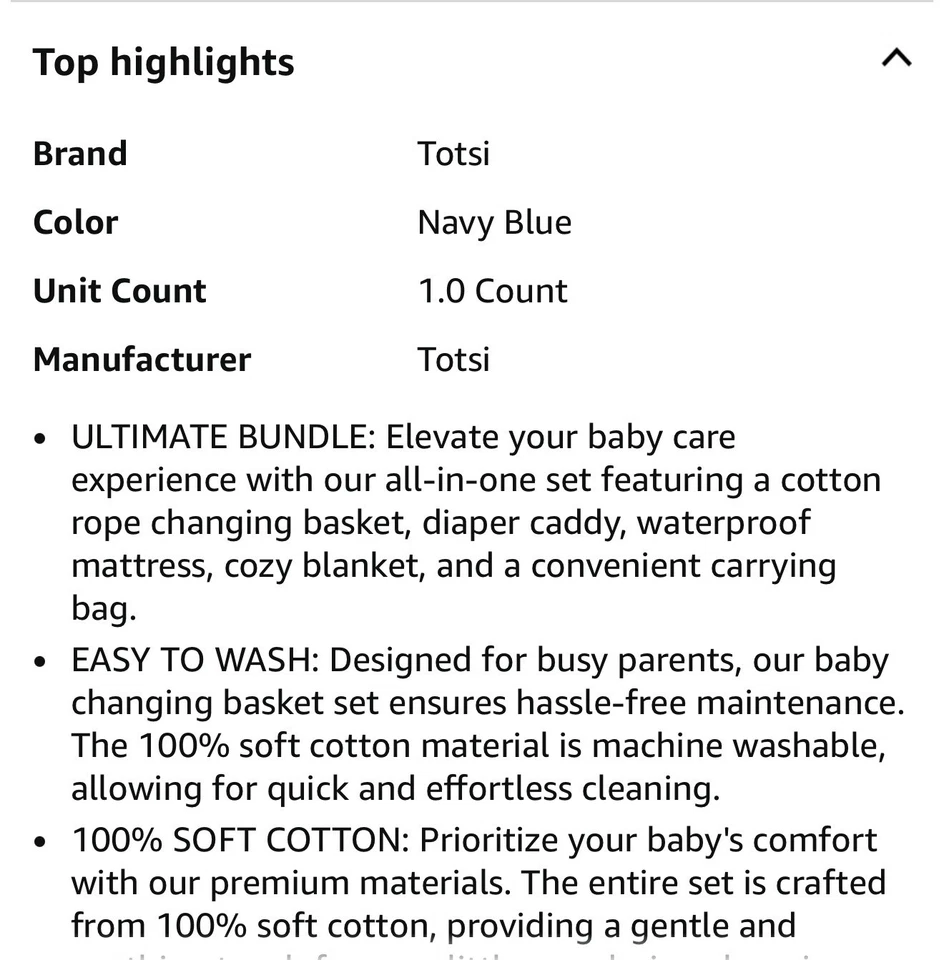 Cesta cambiadora Lullaby Lounge Foto 3 de 4