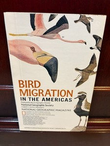 1979 National Geographic Society Map : Bird Migration in the Americas