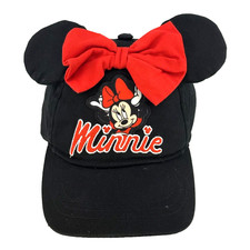 Girl's MINNIE MOUSE CAP Black - OSFM - Adjustable