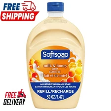 Softsoap Moisturizing Liquid Hand Soap Refill, Milk & Golden Honey Scent, 50 oz