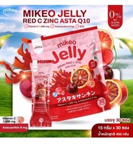 Mikeo Jelly Red C Zinc Asta Q10 Vitamin C 1000mg Astaxanthin 6mg 30 Sachets