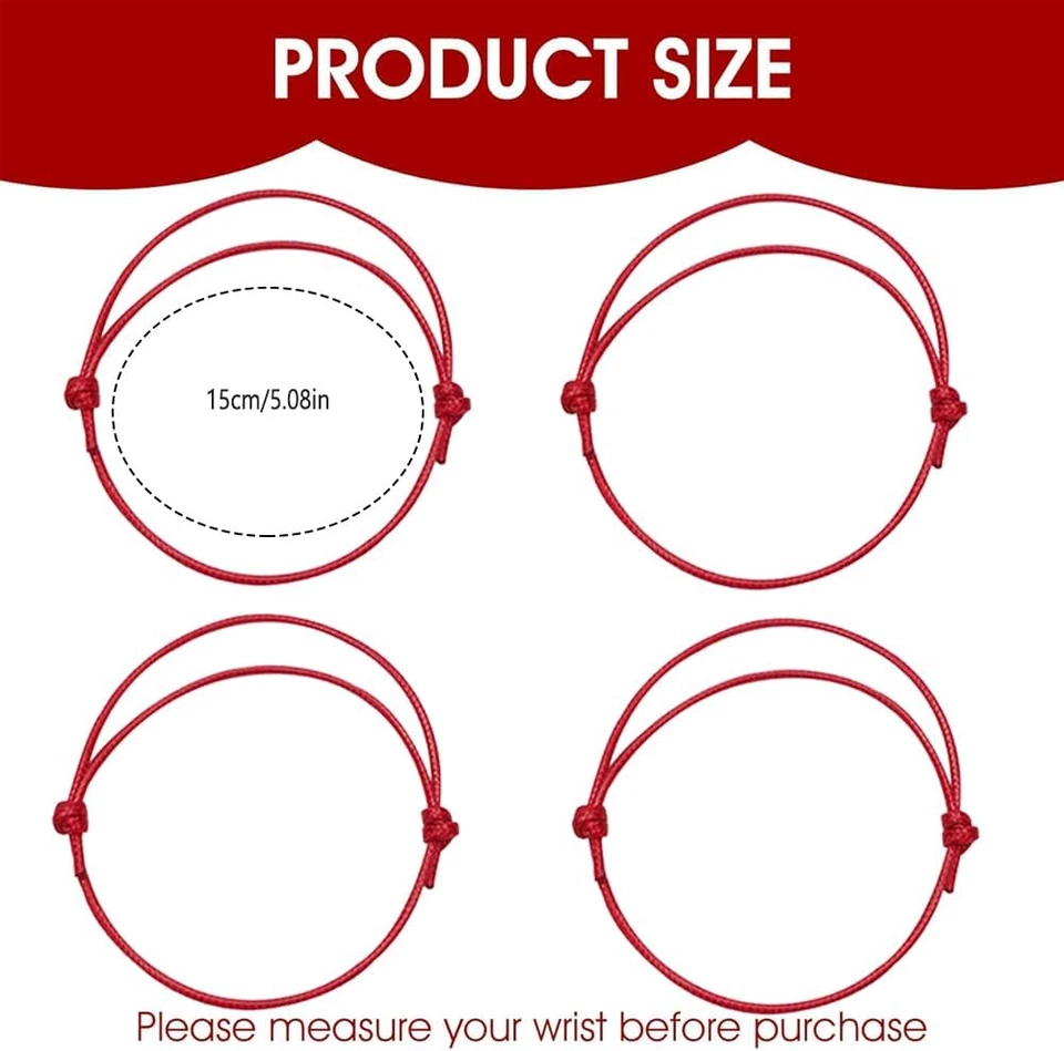 Kabbala-Armband roter Schnur Glücksarmband Damen Herren - Bild 2 von 4