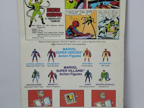 Mattel Marvel Secret Wars 1984 Doctor Octopus sin abrir en tarjeta - Imagen 4 de 10