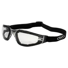 Global Vision Ideal Foam-Padded Motorcycle Safety Goggles Z87.1 w/ Clear Lens