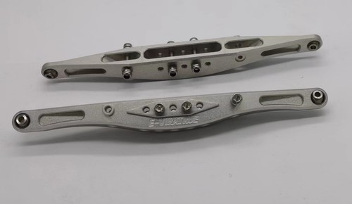 Braccetti posteriori E-VIRATRUE 7075Alu per Losi Baja Rey 1.0&2.0 1/10 argento - Foto 5 di 5