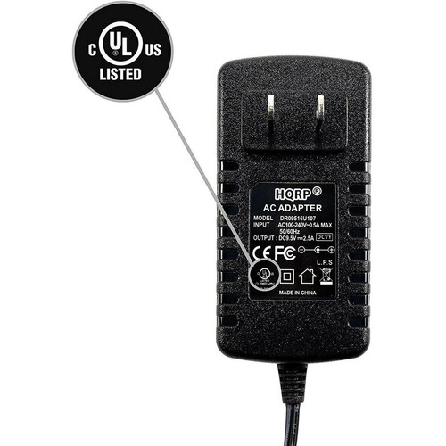 HQRP Adaptador de CA para Casio LK-160, LK160, LK-165, LK165, LK-247, LK247 - Picture 2 of 10